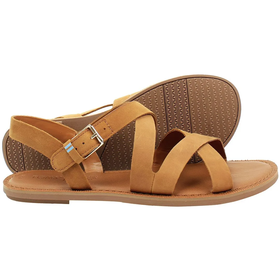 Toms Sicily Womens Tan Sandals