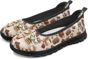 UNICEU Womens Casual Slip On Shoes Breathable Non-Slip Low Top Loafers Comfort Fashion Walking Work Sneakers