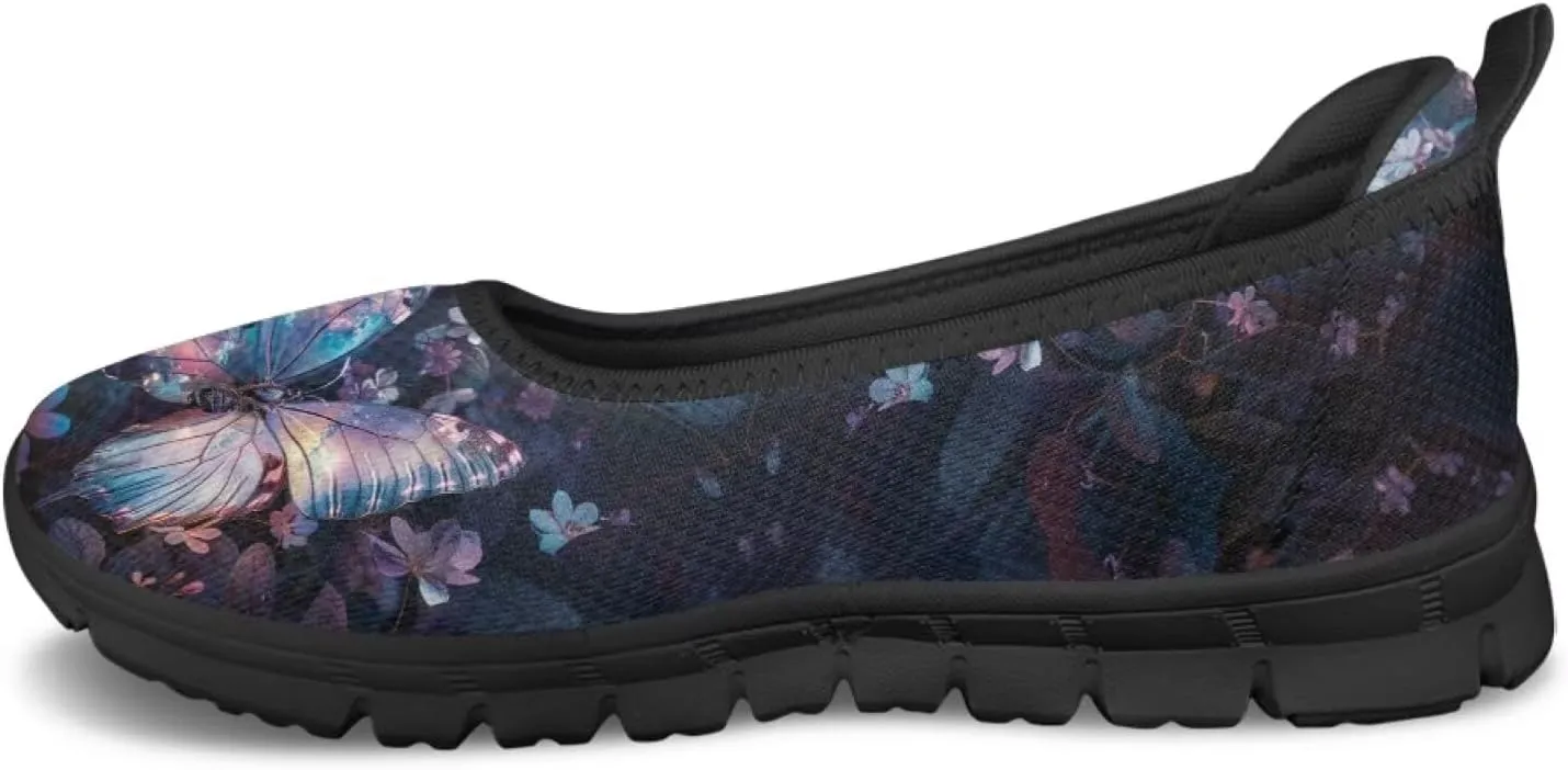 UNICEU Womens Slip On Shoes Fashion Low Top Breathable Loafers Casual Lightweight Non-Slip Running Work Sneakers