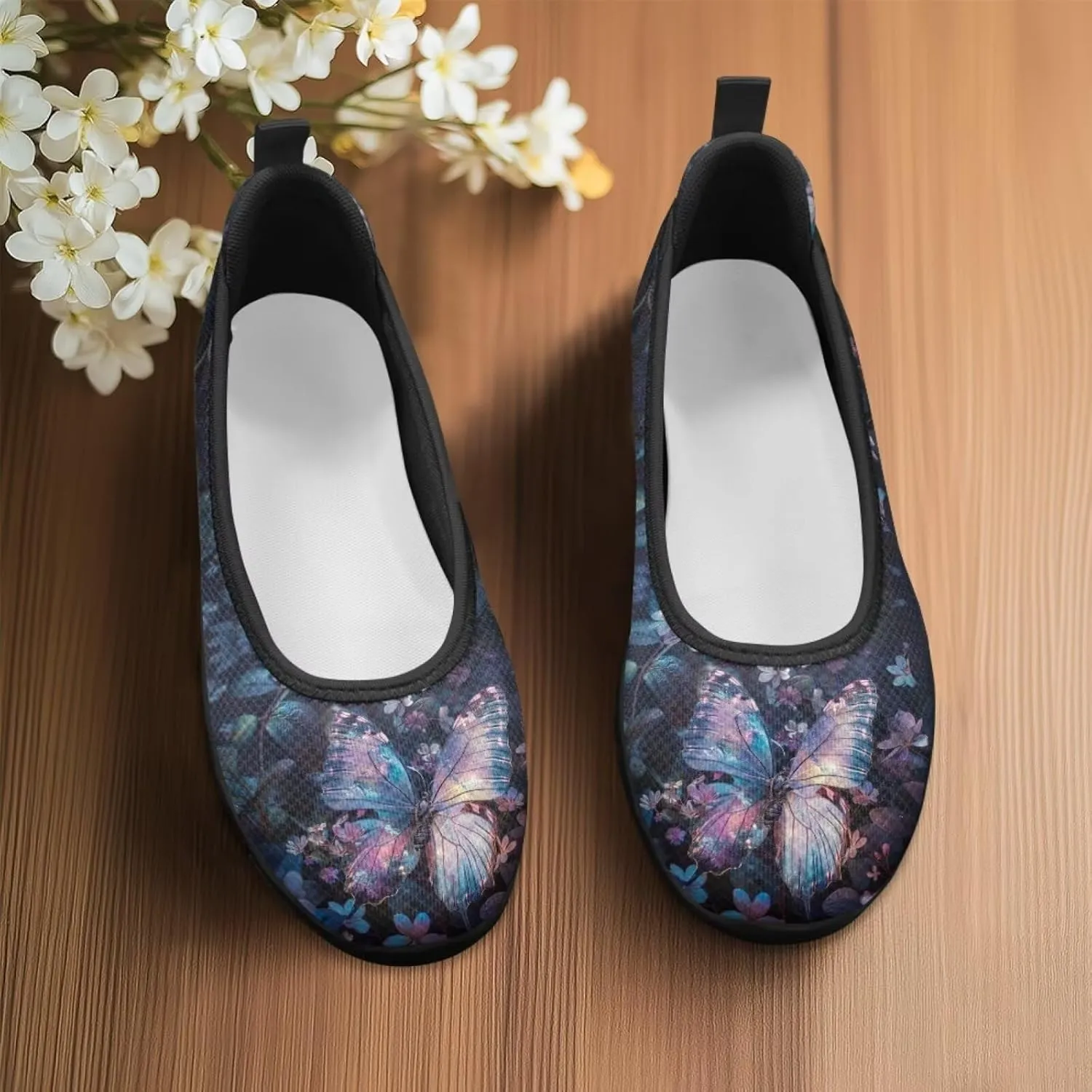 UNICEU Womens Slip On Shoes Fashion Low Top Breathable Loafers Casual Lightweight Non-Slip Running Work Sneakers