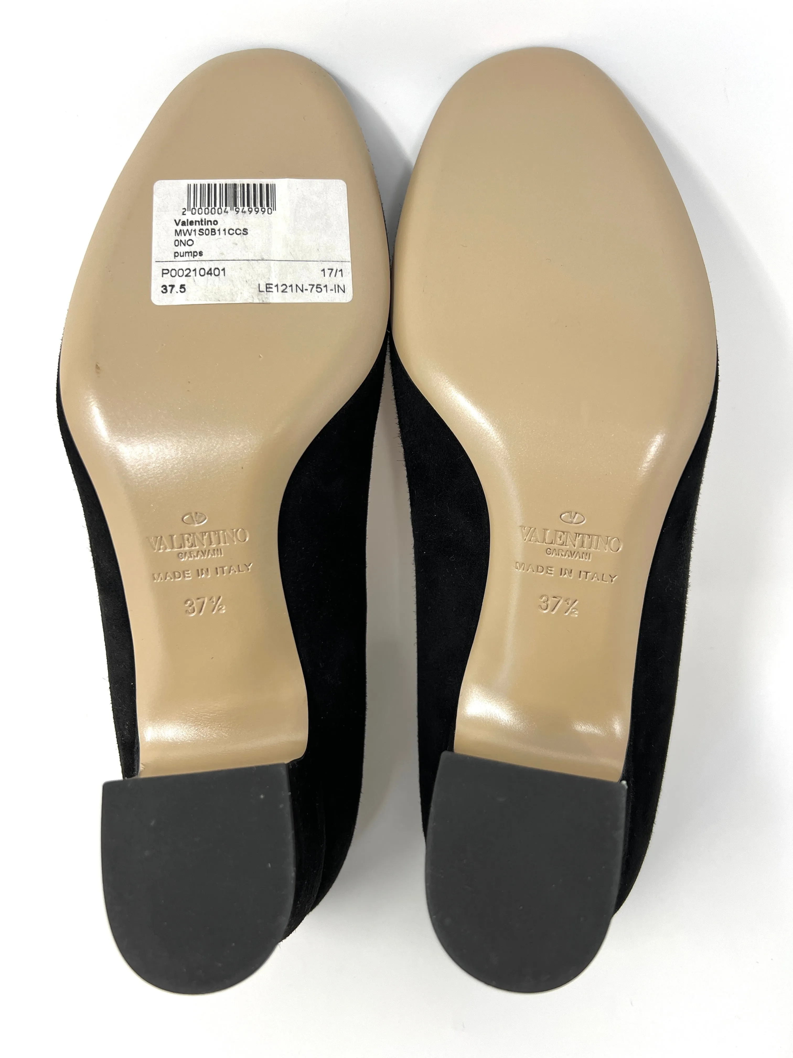 VALENTINO GARAVANI Tango Suede Black Pumps