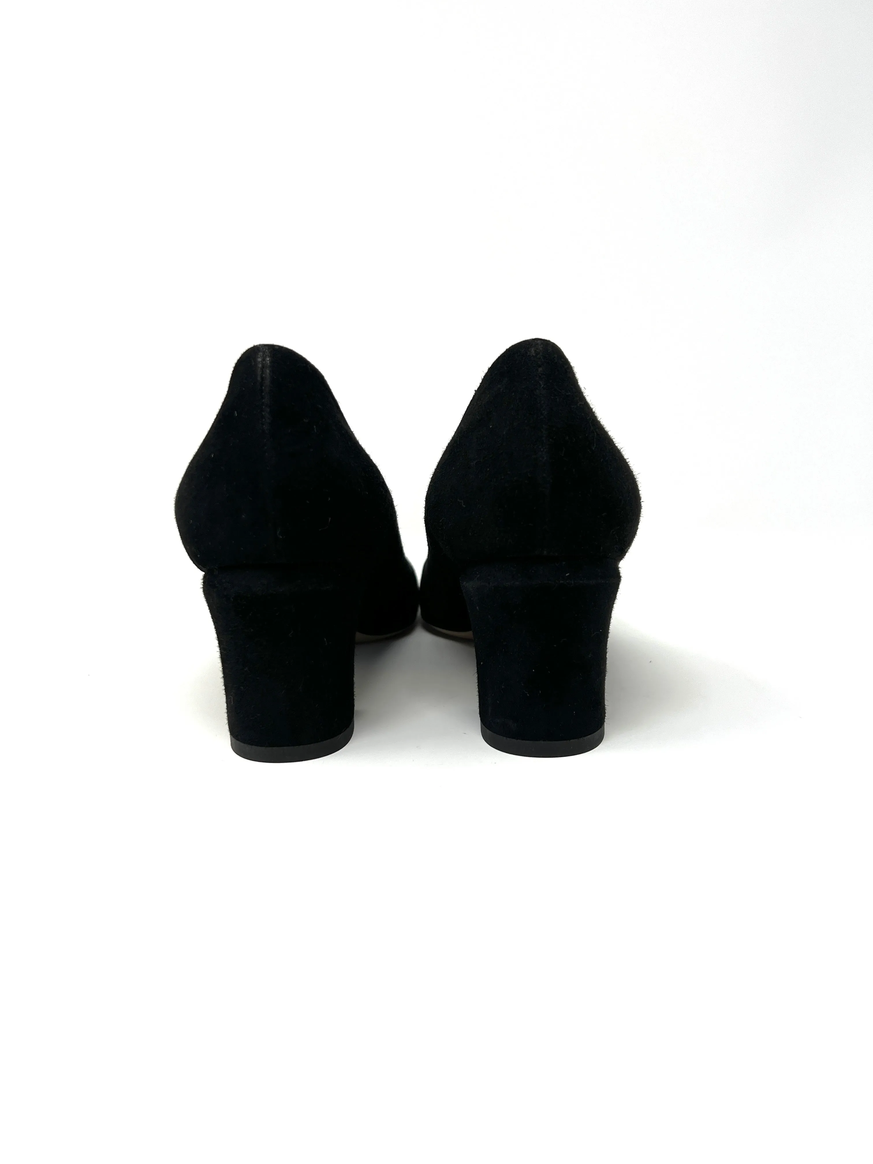 VALENTINO GARAVANI Tango Suede Black Pumps