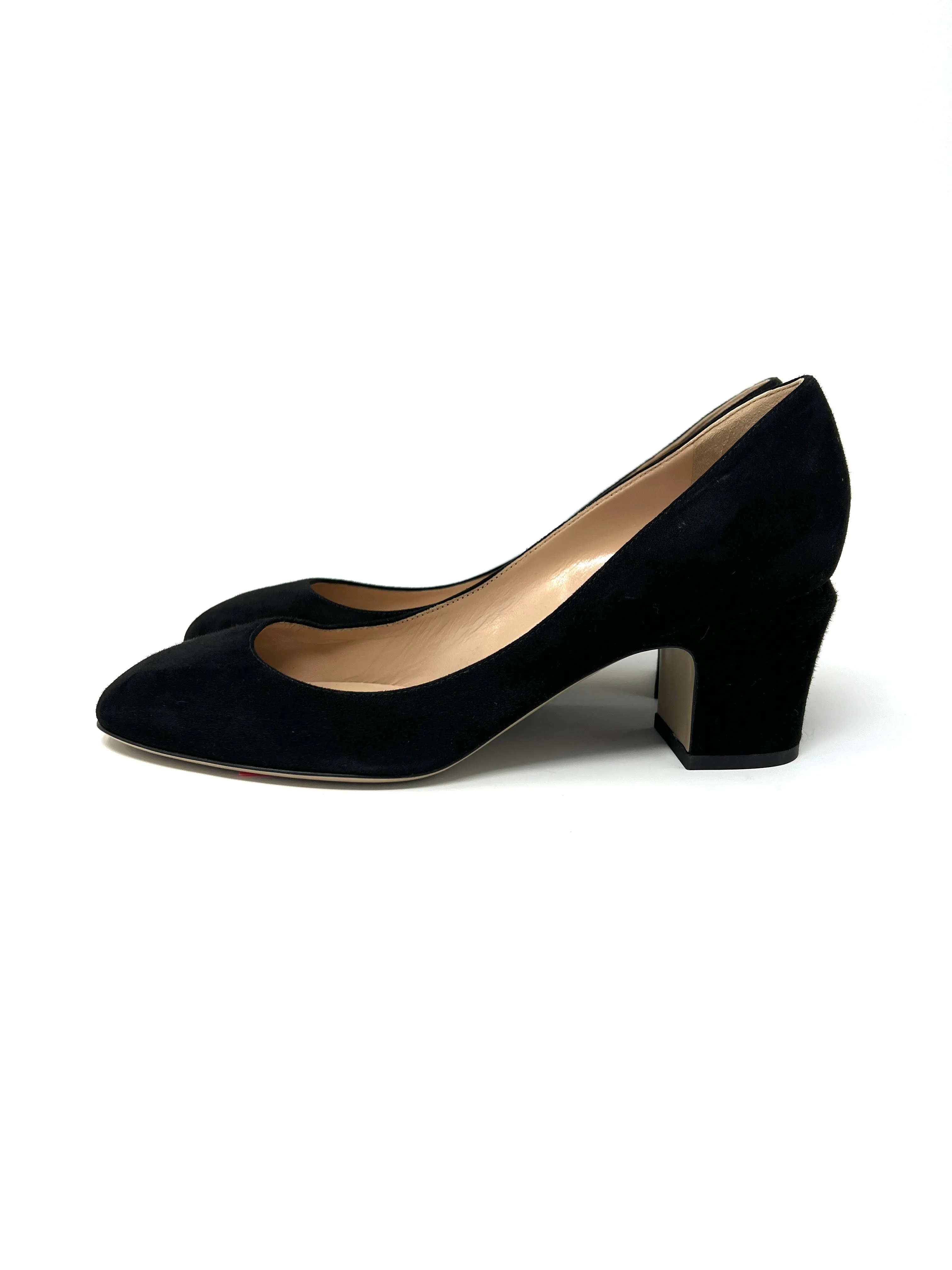 VALENTINO GARAVANI Tango Suede Black Pumps