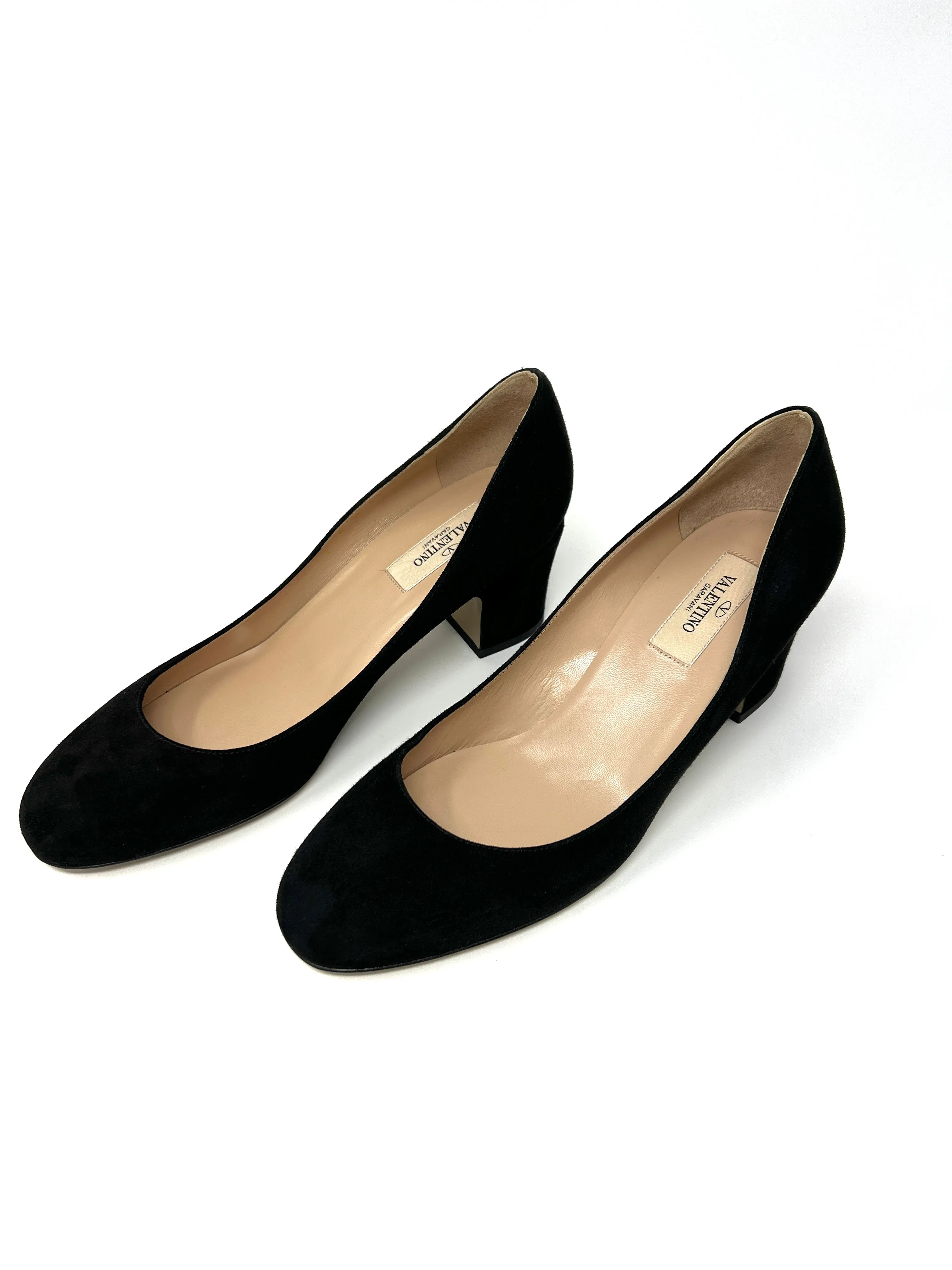 VALENTINO GARAVANI Tango Suede Black Pumps