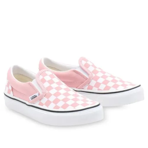 Vans Classic Slip-On Checkerboard Powder Pink / True White