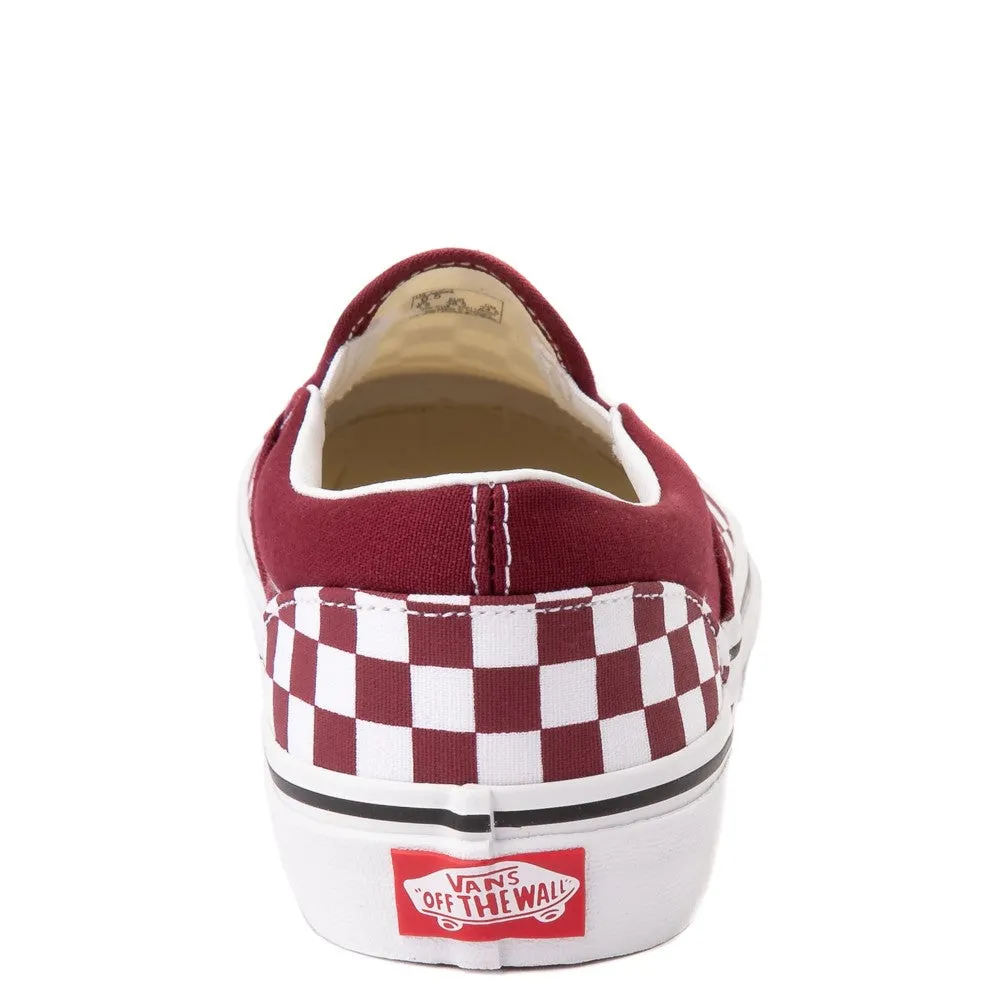 Vans Classic Slip-On Pomegranate/True White Check