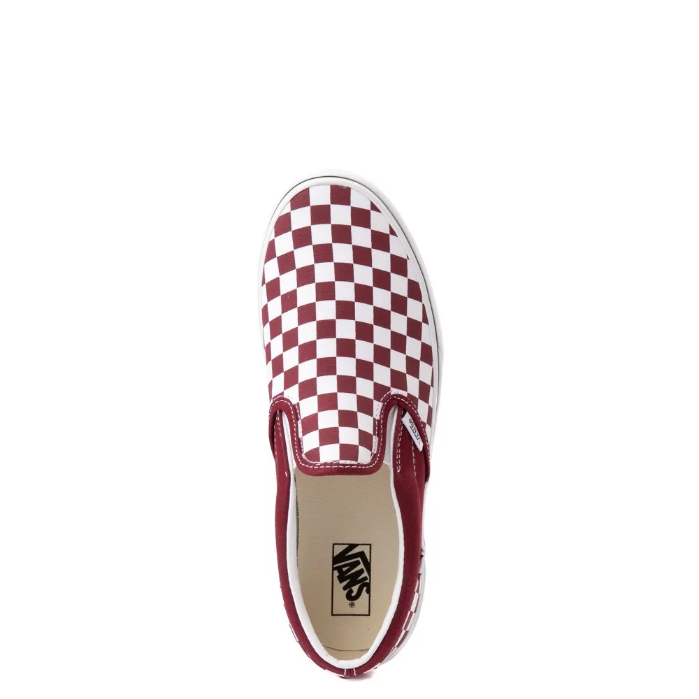 Vans Classic Slip-On Pomegranate/True White Check
