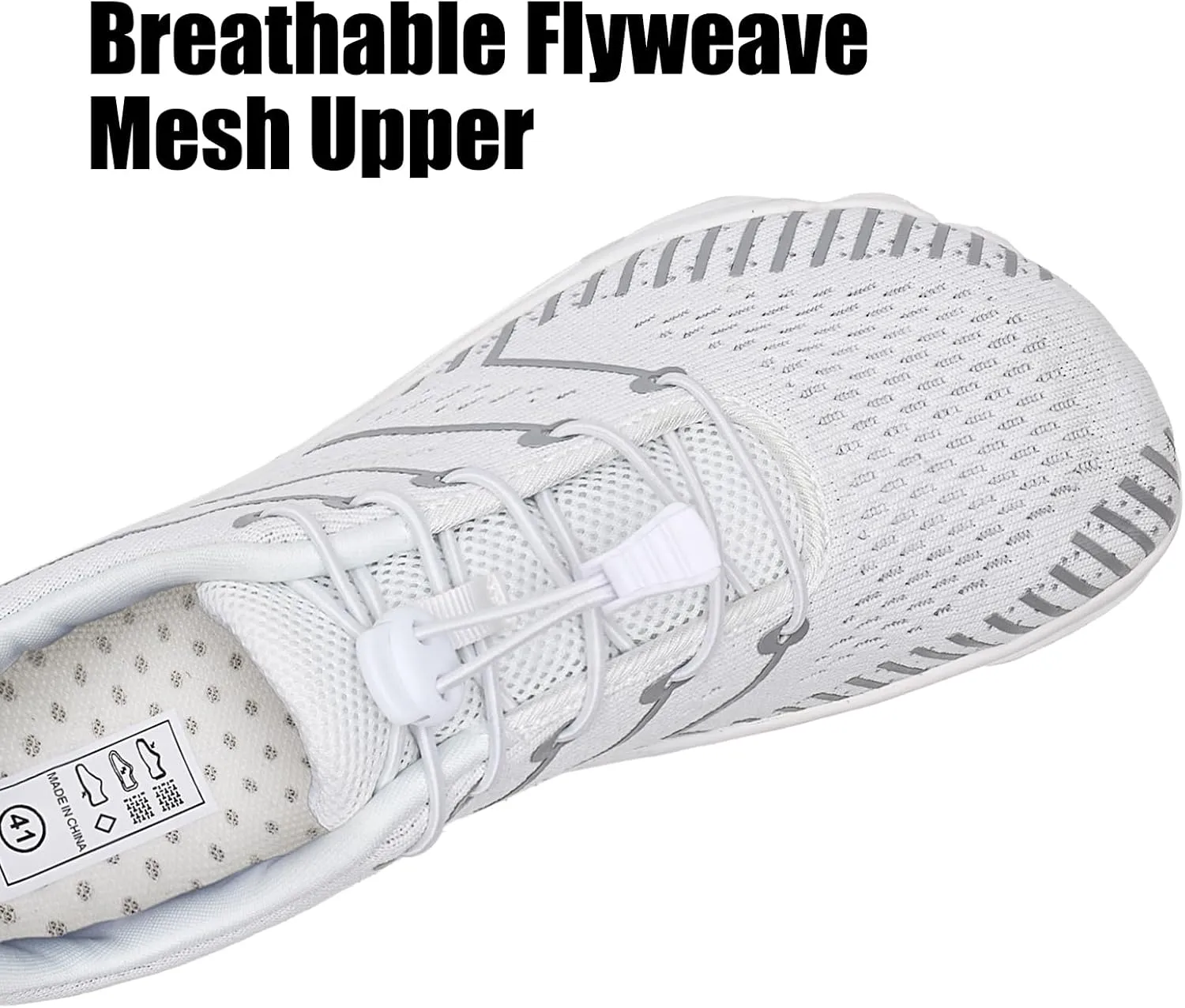 WateLves Barefoot Water Shoes Women Men Anti Slip Wide Toe Breathable Walking Shoes Minimalist Zero Drop Sneakers for Beach Travel Hiking
