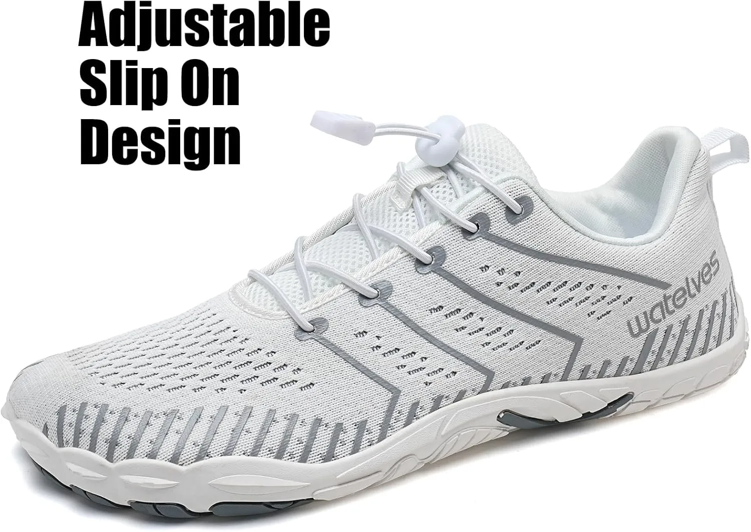 WateLves Barefoot Water Shoes Women Men Anti Slip Wide Toe Breathable Walking Shoes Minimalist Zero Drop Sneakers for Beach Travel Hiking