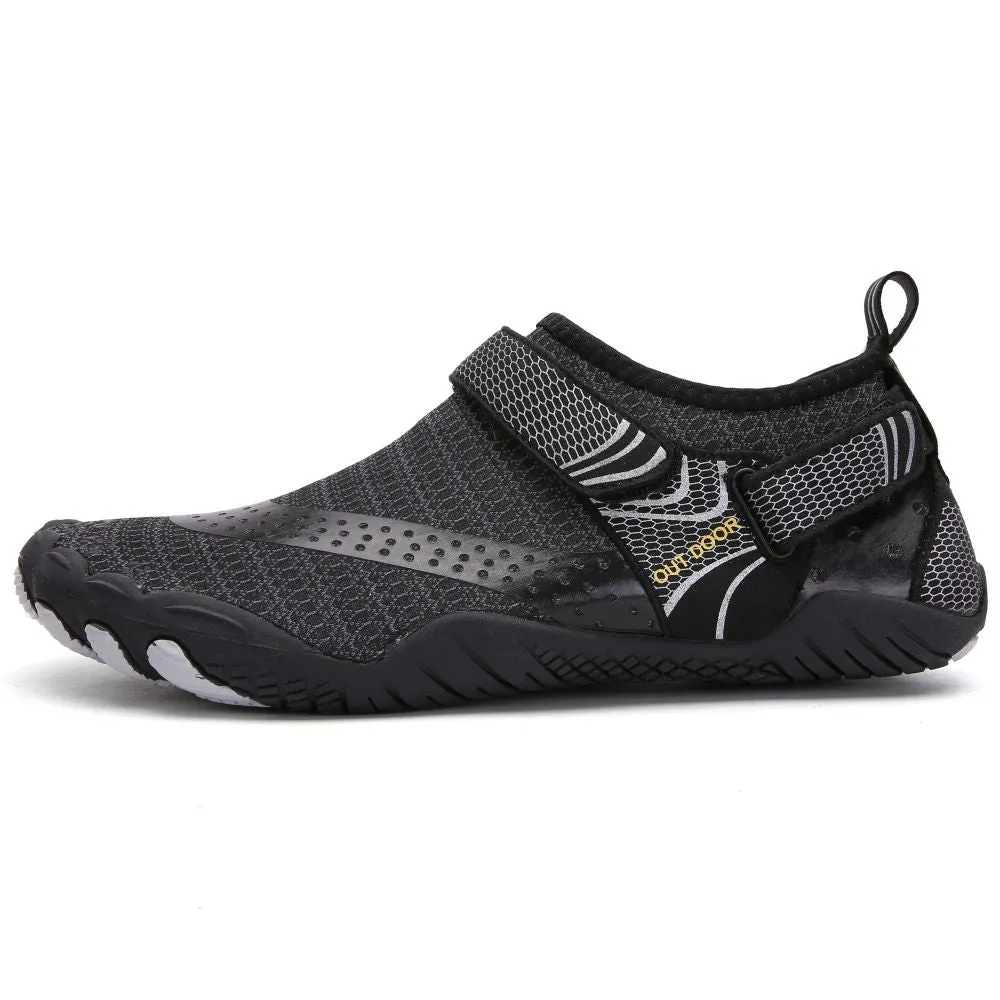 Water Shoes Men Women Barefoot Quick Dry Aqua Sports Shoes - Black Size EU47 = US12