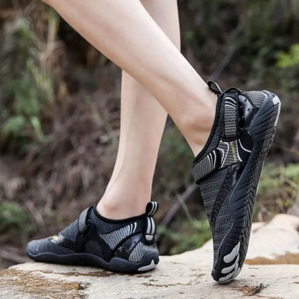 Water Shoes Men Women Barefoot Quick Dry Aqua Sports Shoes - Black Size EU47 = US12