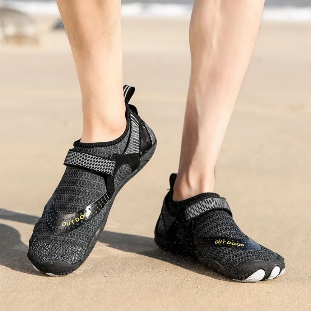 Water Shoes Men Women Barefoot Quick Dry Aqua Sports Shoes - Black Size EU47 = US12
