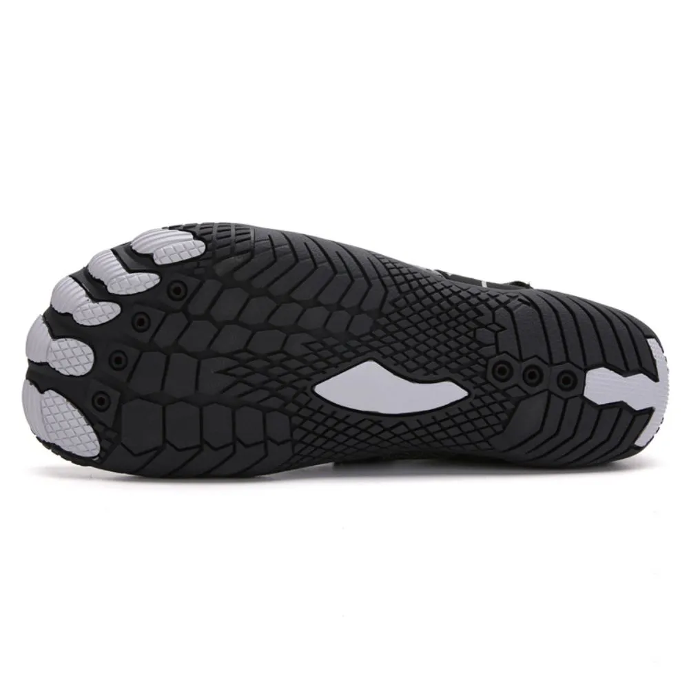 Water Shoes Men Women Barefoot Quick Dry Aqua Sports Shoes - Black Size EU47 = US12