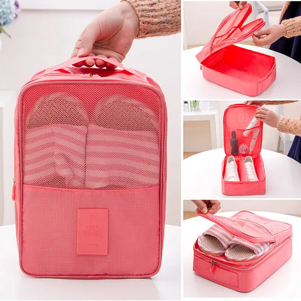 Waterproof Travel Storage Bags - Portable Shoe Box Pouch Organizer Cube - Fashionable and Durable