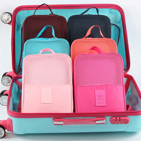 Waterproof Travel Storage Bags - Portable Shoe Box Pouch Organizer Cube - Fashionable and Durable