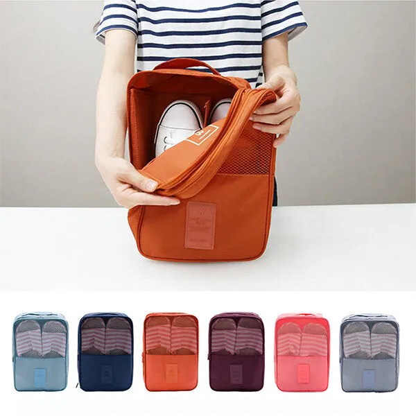 Waterproof Travel Storage Bags - Portable Shoe Box Pouch Organizer Cube - Fashionable and Durable