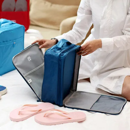 Waterproof Travel Storage Bags - Portable Shoe Box Pouch Organizer Cube - Fashionable and Durable
