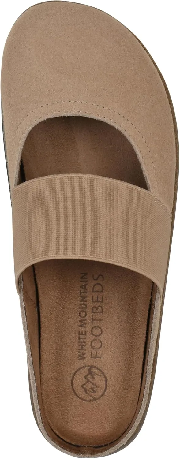 WHITE MOUNTAIN Women's Bassi Keyhole Signature Comfort-Molded Footbed Mule