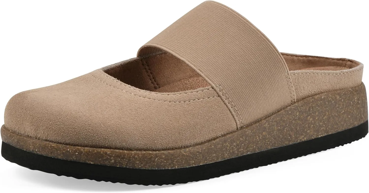 WHITE MOUNTAIN Women's Bassi Keyhole Signature Comfort-Molded Footbed Mule