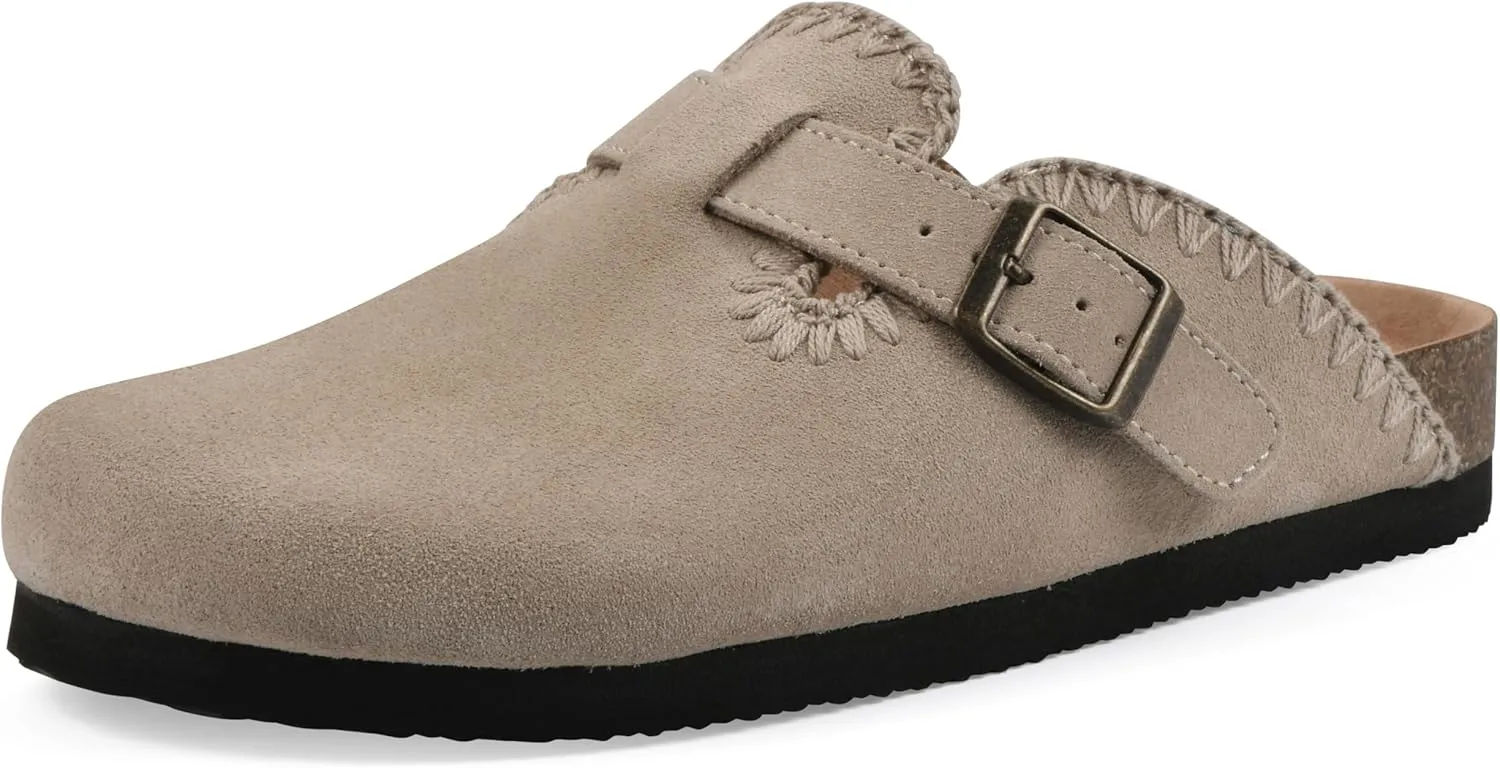 WHITE MOUNTAIN Women's Bendees Contrast-Stitched Signature Comfort-Molded Footbed Clog