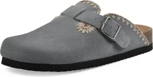 WHITE MOUNTAIN Women's Bendees Contrast-Stitched Signature Comfort-Molded Footbed Clog