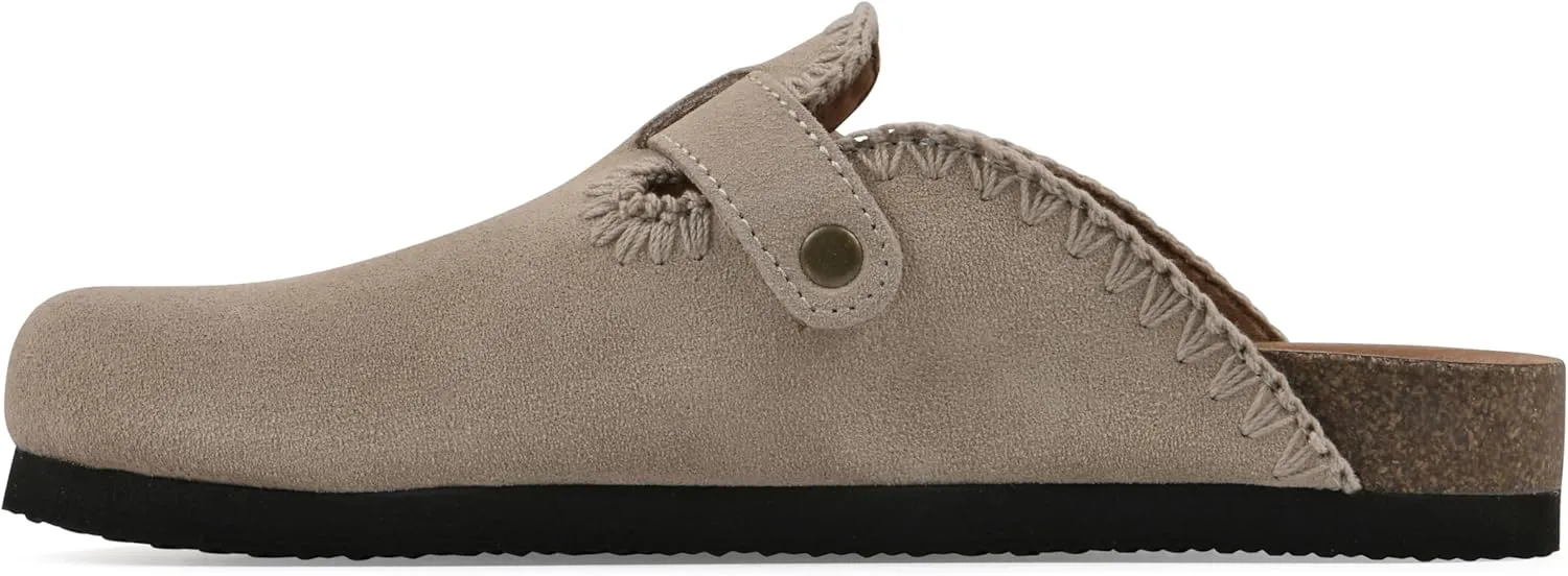 WHITE MOUNTAIN Women's Bendees Contrast-Stitched Signature Comfort-Molded Footbed Clog