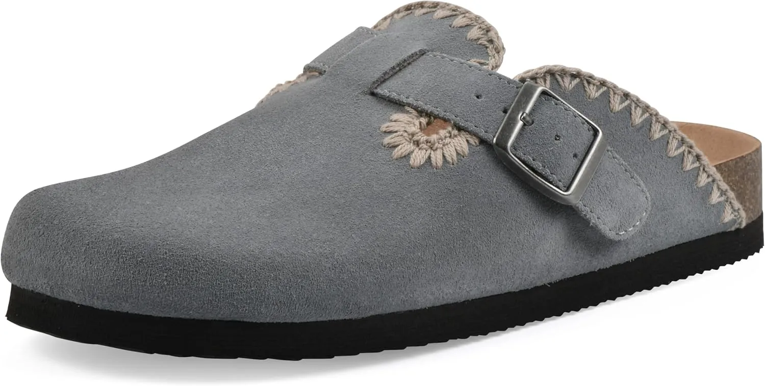 WHITE MOUNTAIN Women's Bendees Contrast-Stitched Signature Comfort-Molded Footbed Clog