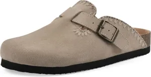 WHITE MOUNTAIN Women's Bendees Contrast-Stitched Signature Comfort-Molded Footbed Clog
