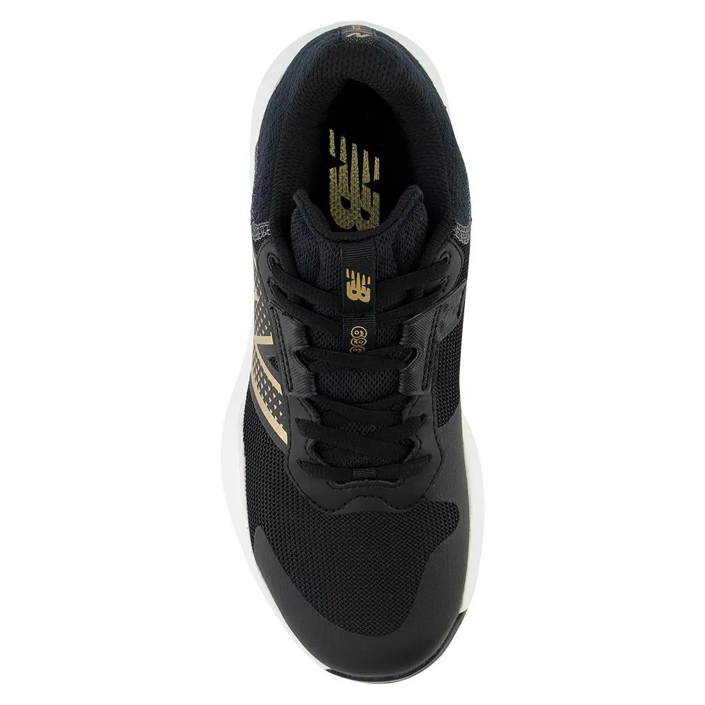 Women's 696v6 D Width Tennis Shoes Black and White