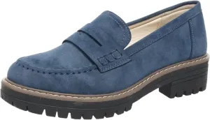Womens Loafers Dressy Suede Chunky Slip On Shoes Penny Loafer Lug Sole Comfortable Casual Business Shoes Summer Fashion Office Shoe Retro Comfy Oxford for Work