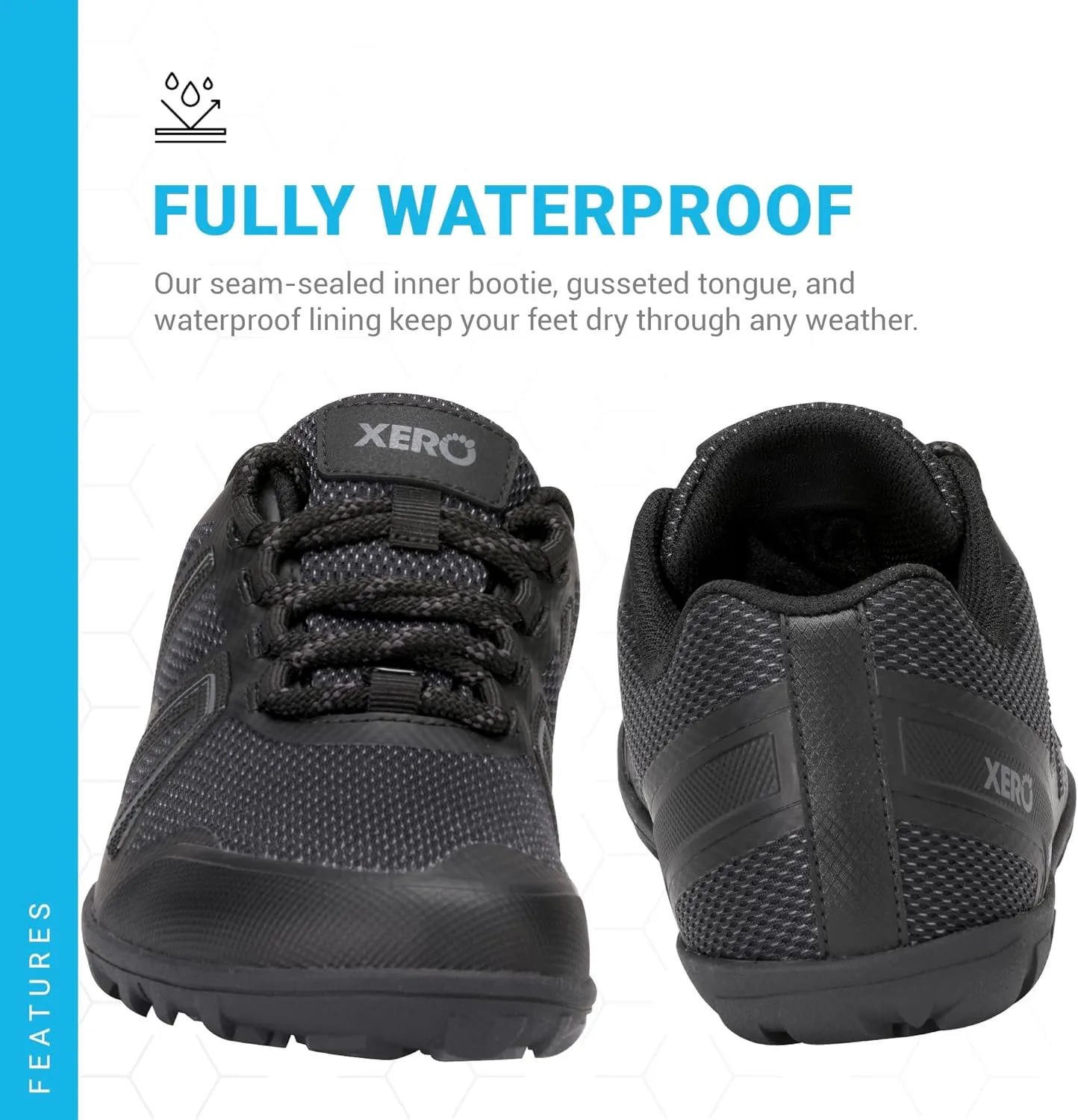 Xero Shoes Women's Mesa Trail Barefoot Waterproof Trail Runner