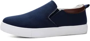YAXE Men's Slip On Canvas Loafers Casual Skateboarding Shoes